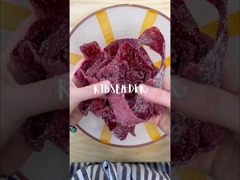 Sure bånd - frugtlæder lavet af ribs og banan