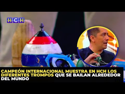 Campeón internacional muestra en HCH los diferentes trompos que se bailan alrededor del mundo