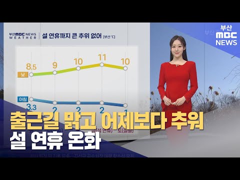 출근길 맑고 어제보다 추워...설 연휴 온화 (2024-02-07,수/뉴스투데이/부산MBC)