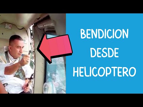 OBISPO BENDICE DESDE UN HELICÓPTERO UNACIUDAD AZOTADA POR VIOLENCIA