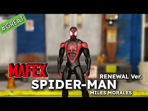 MAFEX Spider-Man Miles Morales RENEWAL Ver 1/12 action figure Unboxing REVIEW #mafex #spiderman