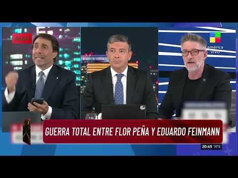 Guerra total entre Flor Peña y Eduardo Feinmann: Me tiene sin cuidado lo que diga