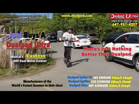 Joel Buys A Dualped Ultra after he test rides a Dualtron!