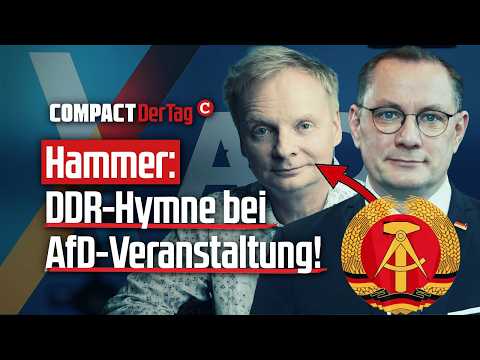 Hammer: DDR-Hymne bei AfD-Veranstaltung!💥