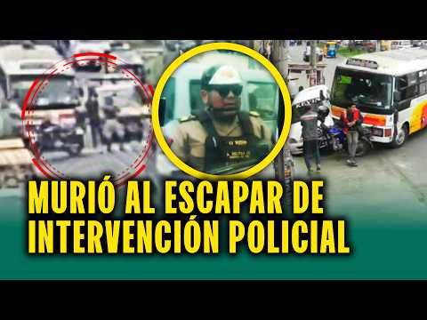 Nuevos videos muestran a chofer huyendo: Policía le dispara, choca y muere dos cuadras adelante