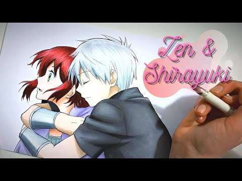Zen & Shirayuki Speed Drawing (Snow White With the Red Hair)