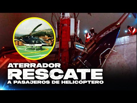 Aterrador rescate: Pasajeros del helicóptero graban despedidas en medio del caos