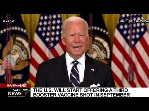 US to start offering a third COVID-19 booster vaccine shot from September