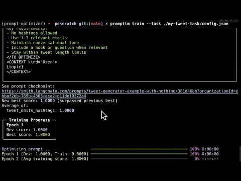 Promptim: an experimental prompt optimization library