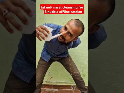 #,jal neti nasal cleaning for Sinusitis offline session #trending#shorts#viralvideo# neha with yog