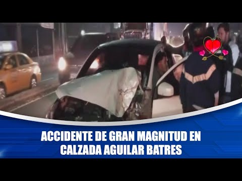 Accidente de gran magnitud en calzada Aguilar Batres