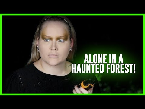 Doing My Makeup, ALONE in a HAUNTED FOREST! | NikkieTutorials