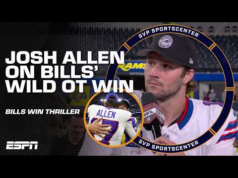 Josh Allen joins SportsCenter following THRILLING <strong>win</strong> + Analysis from Bills' OT <strong>win</strong> | SC with SVP