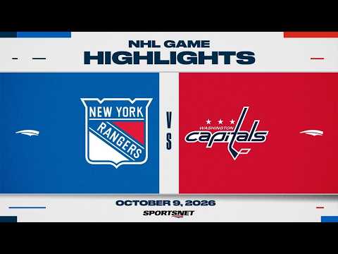 NHL 하이라이트 | 텍사스 레인저스 vs Capitals - 2026년 10월 10일