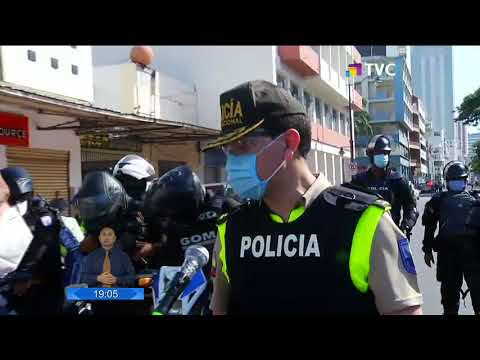 Guayaquil: varias organizaciones protestaron por medidas económicas