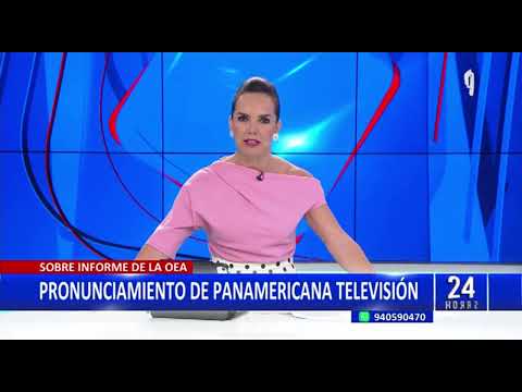 Panamericana Televisión se pronuncia sobre informe de la OEA