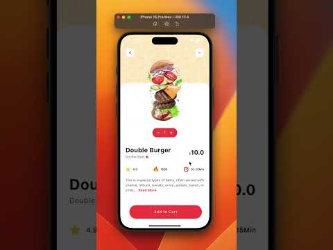 Food Delivery App Flutter #shorts #flutter