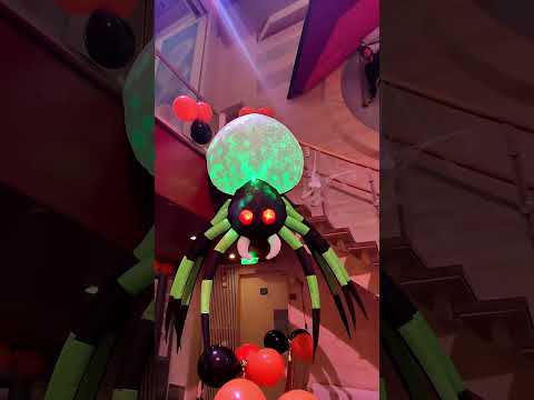 They have a MAJOR bug problem on Navigator of the Seas. #spiders #halloween #promenade