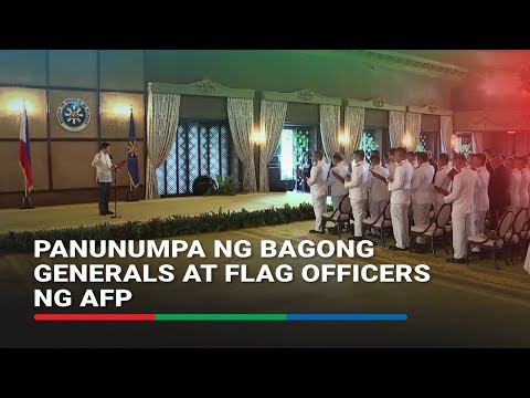 Panunumpa ng bagong Generals at Flag Officers ng AFP | ABS-CBN News