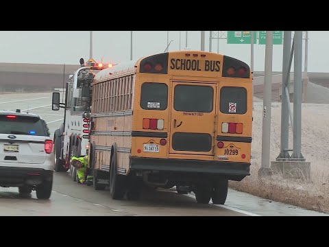 School bus involved in crash with another vehicle on eastbound I-290 in northwest Cook County - WGN