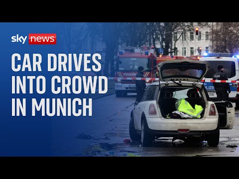 'Major police operation' after driver rams into crowd in Munich
