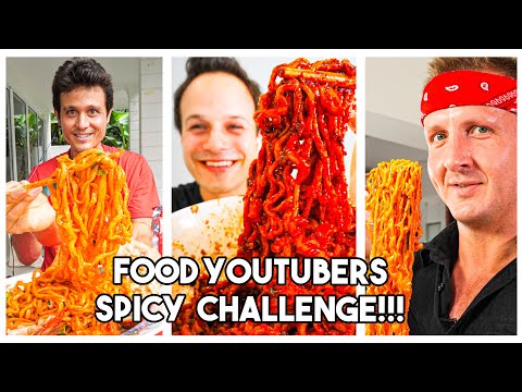 Level 9999 SPICY Korean FIRE NOODLE Challenge with Mark Wiens and Sonny!!! (ULTIMATE Collaboration!)