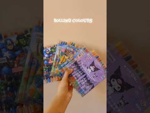 Rolling colours #stationarycollection #haulvideo #explore #fypシ #stationeryhaul #soothingsounds
