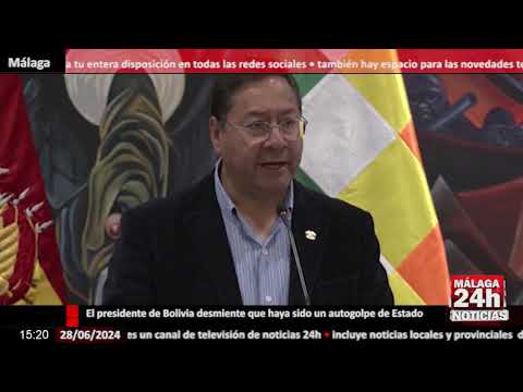Noticia - El presidente de Bolivia desmiente que haya sido un autogolpe de Estado