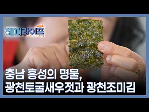 충남 홍성의 명물, 광천토굴새우젓과 광천조미김 MBN 261013 방송