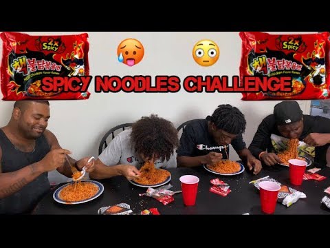 SPICY NOODLES CHALLENGE😡🍜  *HE VOMITS* FUNNY