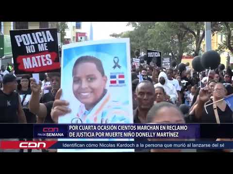Por cuarta ocasión cientos marchan en reclamo de justicia por muerte niño Donelly Martínez