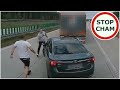 Wyhamowa ciarwki na autostradzie A4 - kierowcy nie pozostali mu duni