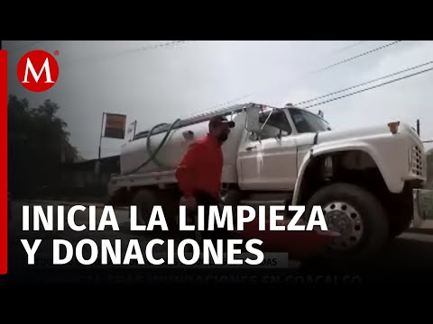 Autoridades de Coacalco intensifican labores de limpieza tras inundaciones