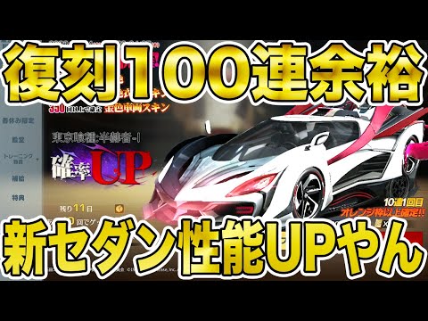 【荒野行動】復刻ガチャは金枠出やすいか検証。喰種セダンアプグレで性能UPなんだけどwwwwwwwwwww