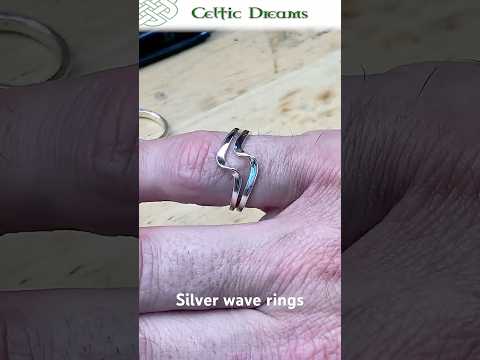 Short making silver wave rings.  #jewelry #handmadegold #silver