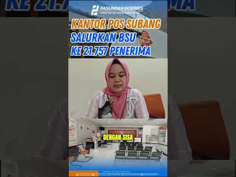 Kantor Pos Subang Salurkan BSU ke 21.757 Penerima#subang #shorts #shortvideo #bsukemnaker #kantorpos