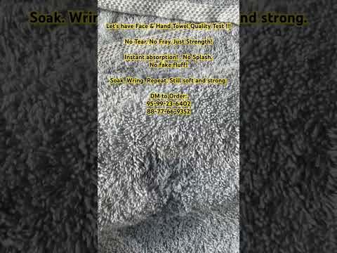 Real quality doesn’t need filters. #toweltest #qualitycheck #facetowel #handtowel #gymessentials