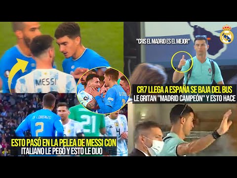 ESTO PASÓ EN LA PEL3A DE MESSI CON ITALIANO | A CR7 LE GRITAN MADRID EL MEJOR Y ESTO HACE