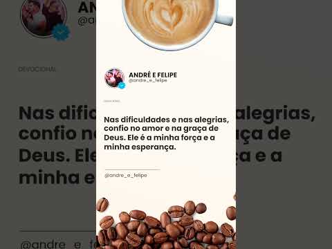 Quando confiamos em Deus, encontramos força para superar qualquer desafio. #andreefelipe