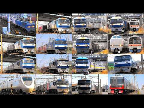 貨物列車の重厚ジョイント音‼ かもつれっしゃ いろいろいっぱい31本 踏切に響く大迫力モーター音とジョイント音‼優しい汽笛‼ 木曽川駅を爆走する高速貨物列車たち 2種類の発電コンテナ登場です
