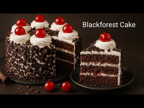 परफेक्ट ब्लैक फॉरेस्ट केक इतना सॉफ्ट कि मुंह में घुल जाए 🍒बस एक बार देखोगे फिर खुद बनाना चाहोगे..