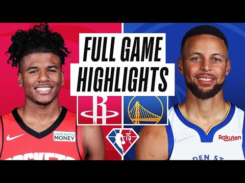Golden State Warriors vs. Houston Rockets Full Game Highlights | NBA Season 2021-22
