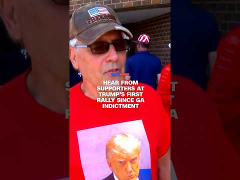 Hear from supporters at Trump’s first rally since Georgia indictment