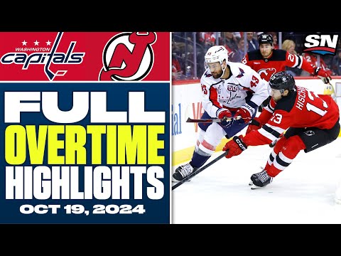 Washington Capitals at New Jersey Devils | FULL Overtime Highlights - October 19, 2024