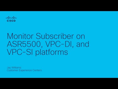 Monitor Subscriber on ASR5500, VPC-DI, and VPC-SI platforms