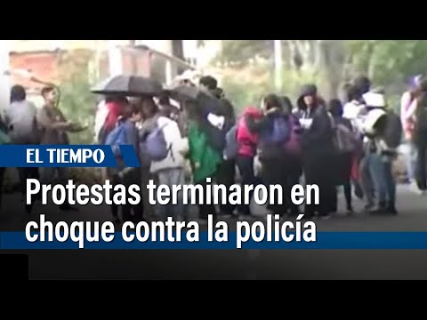 Protestas en la Carrera Quinta terminaron en choque violento contra la policía | El Tiempo