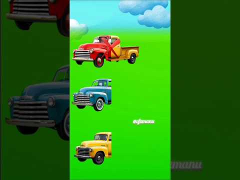Matching Trucks 😲Classic Vintage Pickup#shorts # animation #shortsfeed# shortvideo #trucks