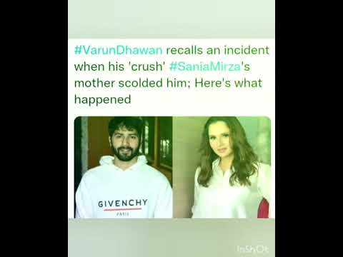 s #VarunDhawan recalls an incident when his 'crush' #SaniaMirza's mother scolded him