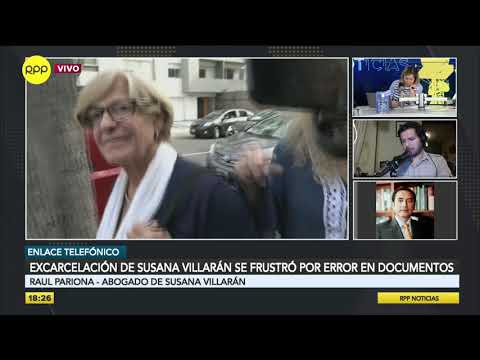 Excarcelación de Susana Villarán se dilata por omisión de uno de sus nombres