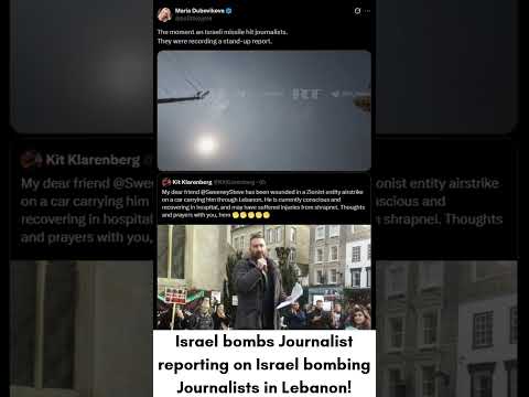 Israel bombs Journalist reporting on Israel bombing Journalists